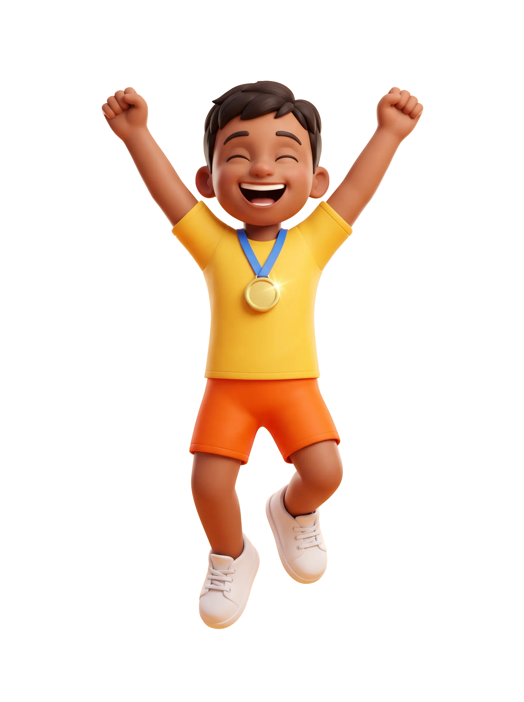 Kids celebrating