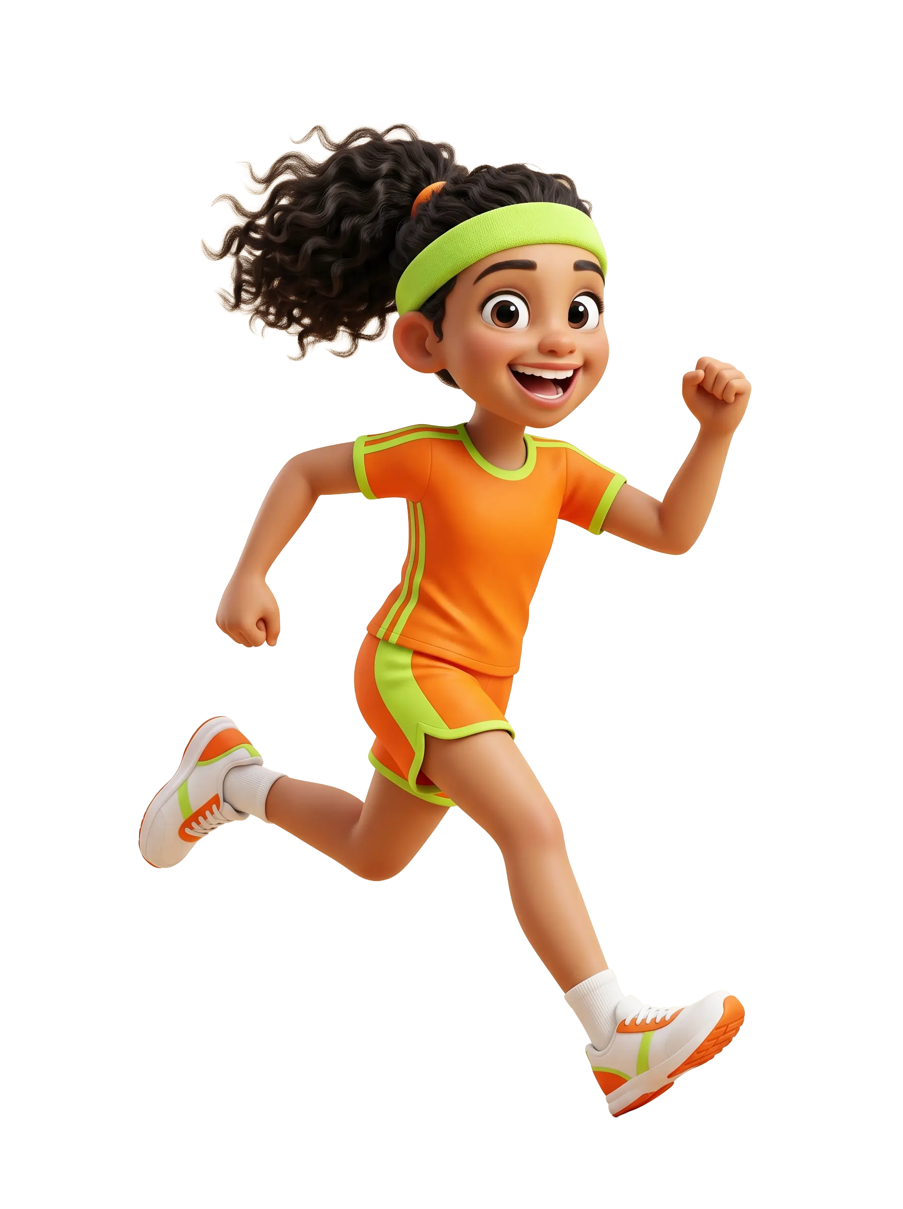 Child running joyfully