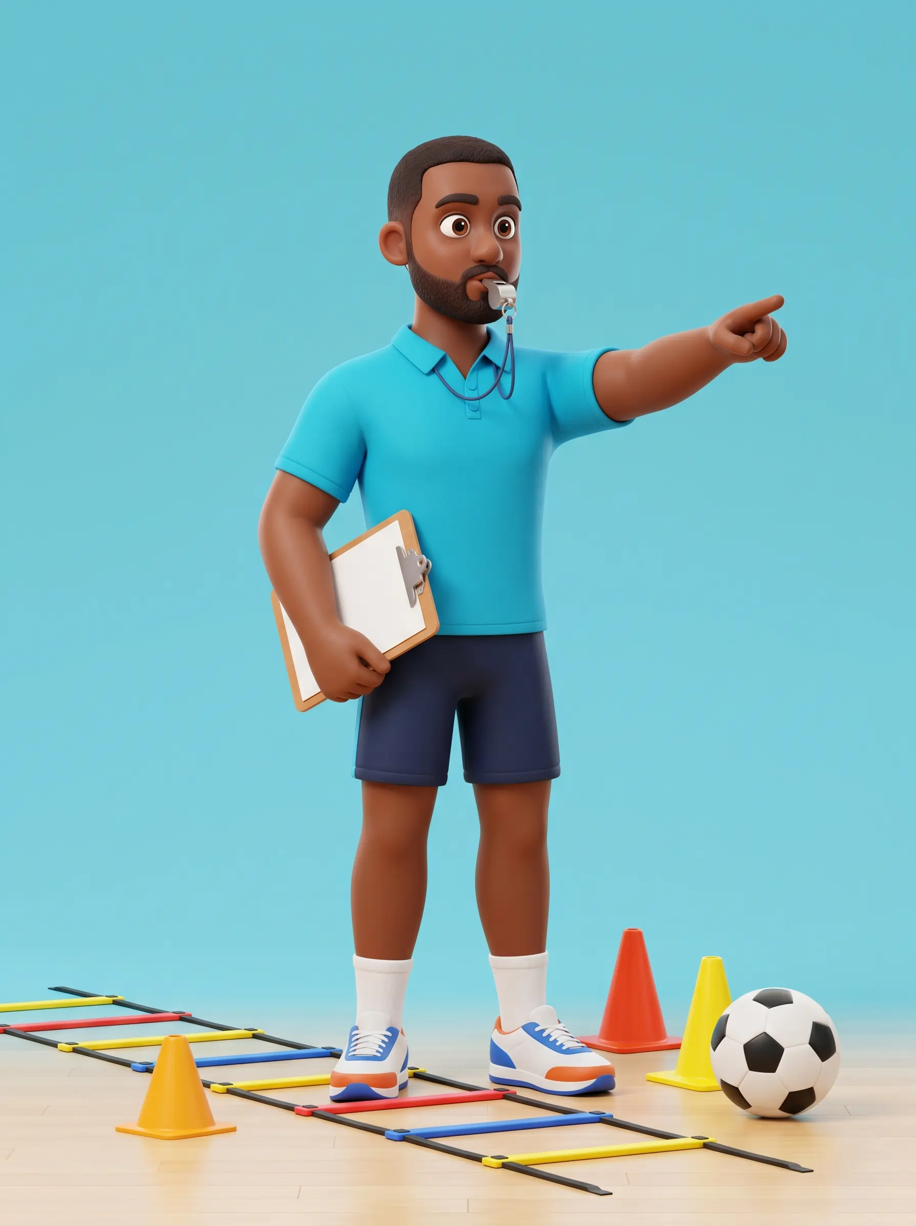 School PE coach character